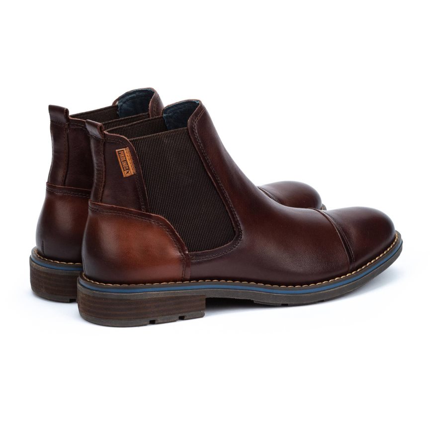 Men's Pikolinos YORK Ankle Boots Brown | NZ F03A987